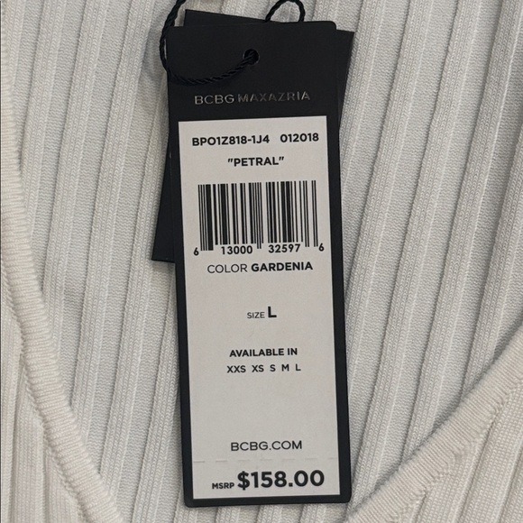 BCBGMaxazria Cold Shoulder Choker Neck Top - Picture 6 of 7